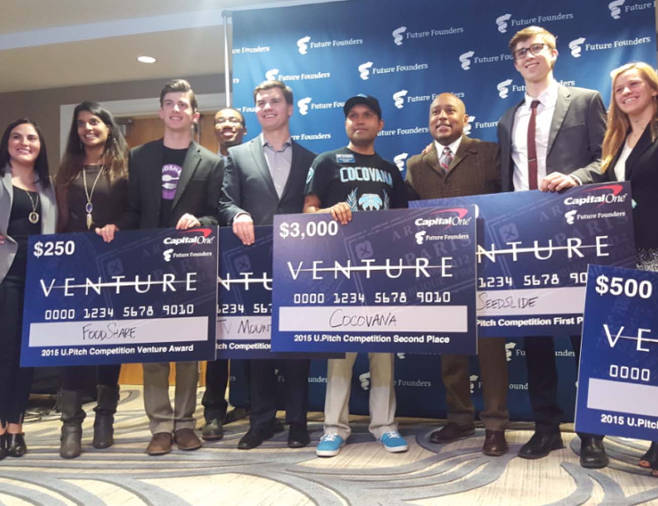 Cocovana Places 2nd in 2015 National U.Pitch Competition with Shark Tanks' Daymond John!