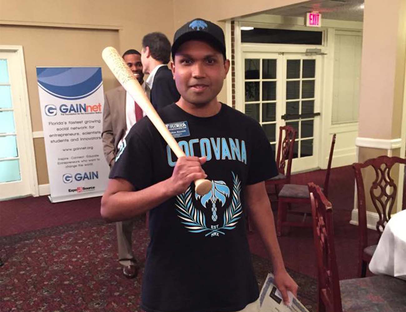 Cocovana Wins 2015 GAIN FastPitch Competition Coconut Twist Sheldon Barrett Baseball Bat Trophy 2015