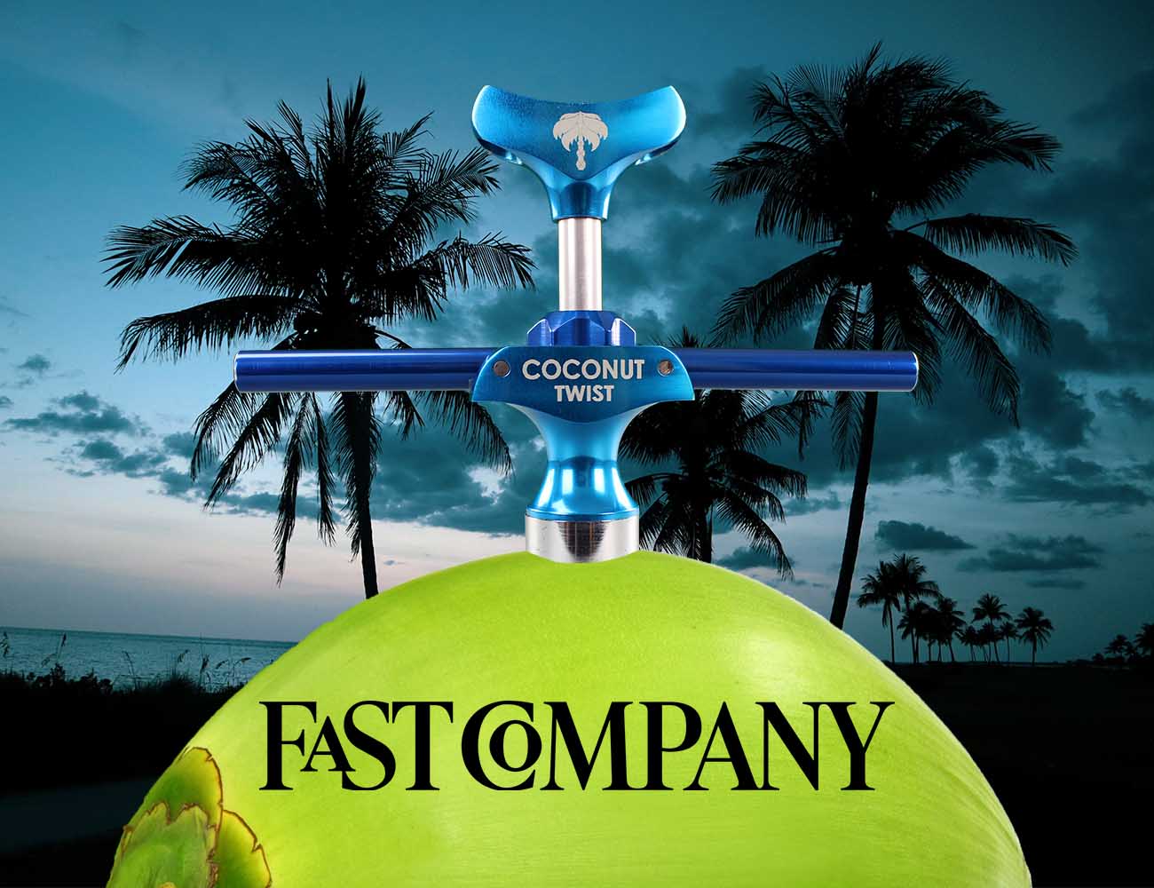 Cocovana Sheldon Barrett Featured in Fast Company Coconut Twist Green Beach