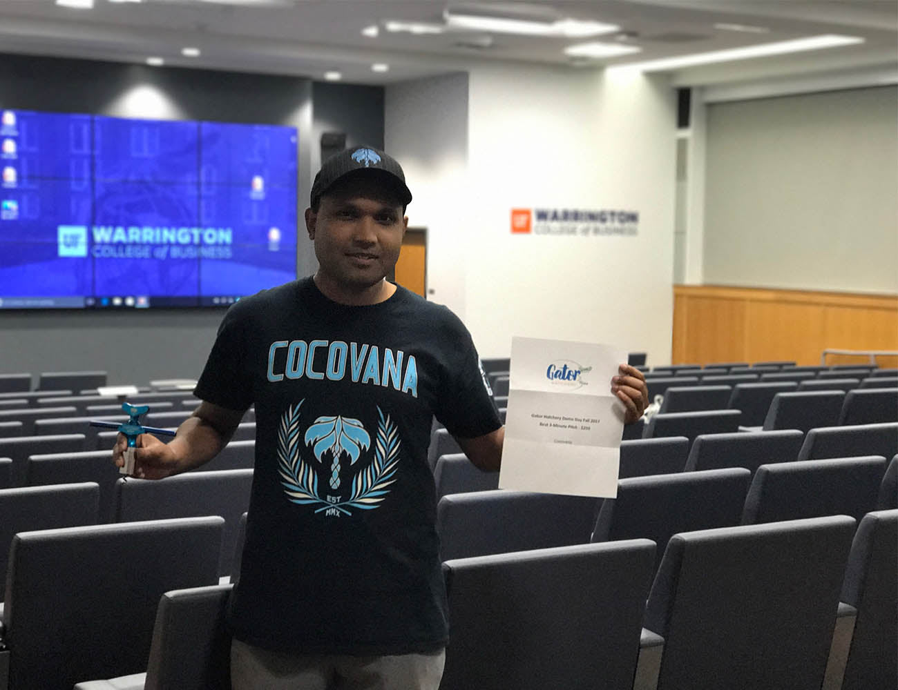 University of Florida Gator Hatchery Demo Day 2017 Winner Cocovana Sheldon Barrett Coconut Twist