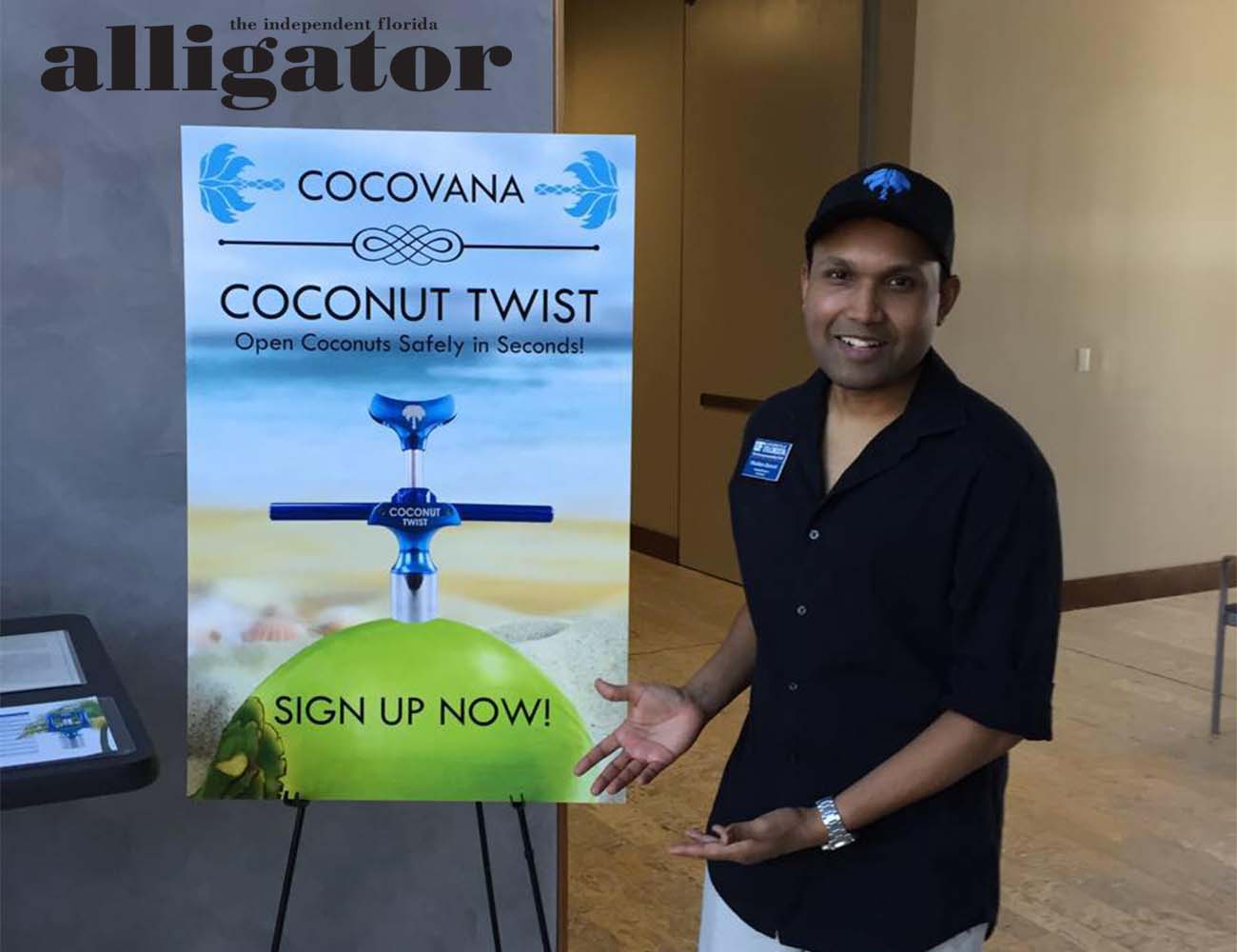 Blog posts Cocovana Makes The Florida Alligator Newspaper Coconut Twist Sheldon Barrett Poster University of Florida