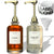 Cocovana Coffee Syrup Dispenser 500 ml - 102 Labels & Aligner - Set of 2 Gold Pumps & Glass Bottles for Coffee Bar - Coffee Sauce Dispenser